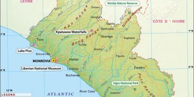 Na mapie Liberii